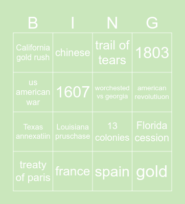 Untitled Bing Bingo Card