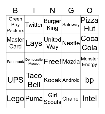 Who Are They? Bingo Card