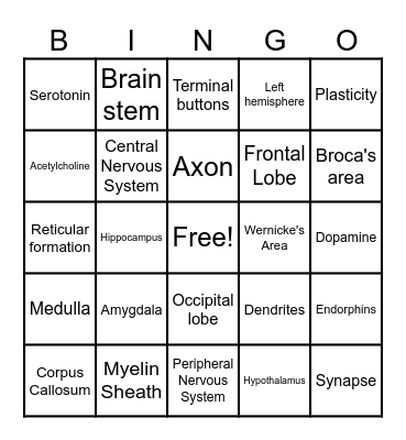 AP Psychology Review Bingo Card