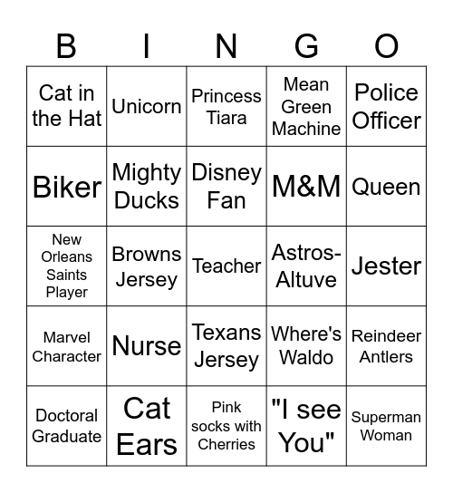Find Someone Who... Bingo Card
