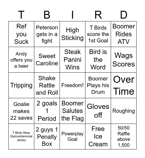 Quincentennial Bingo Card