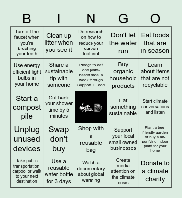 Earth Day 2026 Bingo Card