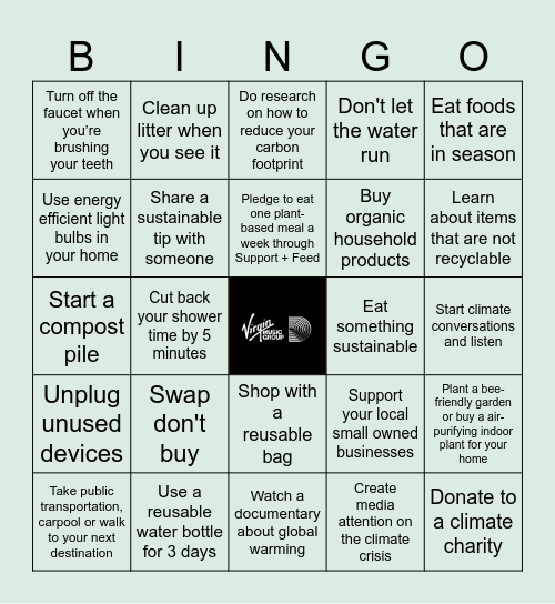 Earth Day 2026 Bingo Card