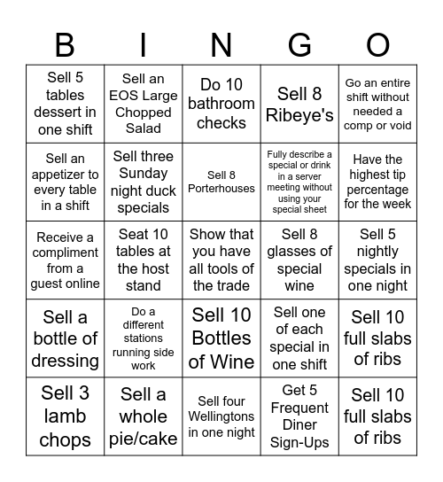 Wildfire Bingo Card