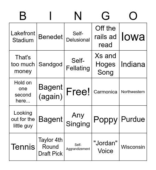 Carm Bingo Card