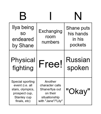 Saturday the Eleventh! <3 Bingo Card