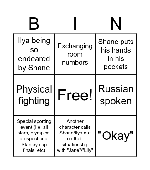 Saturday the Eleventh! <3 Bingo Card