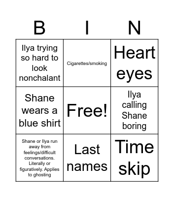 Saturday the Eleventh! <3 Bingo Card