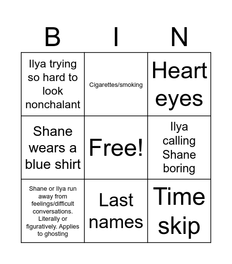 Saturday the Eleventh! <3 Bingo Card