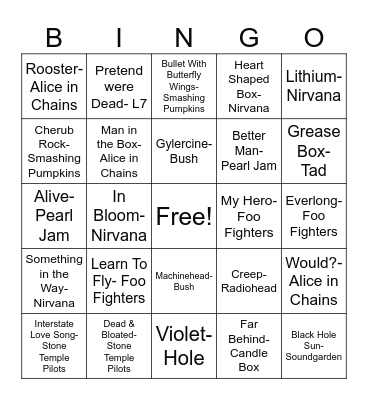 ROUND 4 Bingo Card