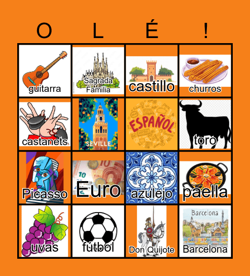 Spain BINGO Card