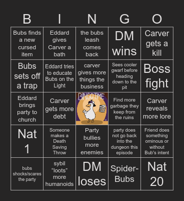 The Devil's Due S2 E7 | Drop Site Mog Bingo Card