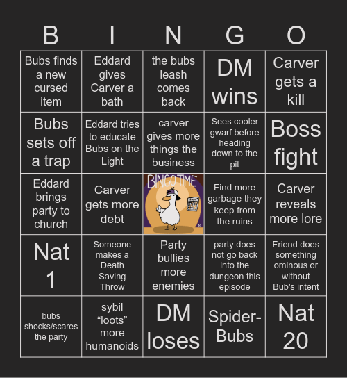 The Devil's Due S2 E7 | Drop Site Mog Bingo Card