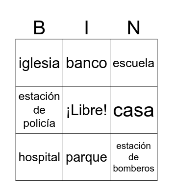 La Ciudad Bingo Card