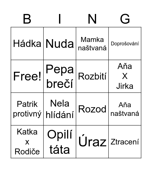 🧑🏿‍🦲🧑🏿‍🦲🧑🏿‍🦲 Bingo Card