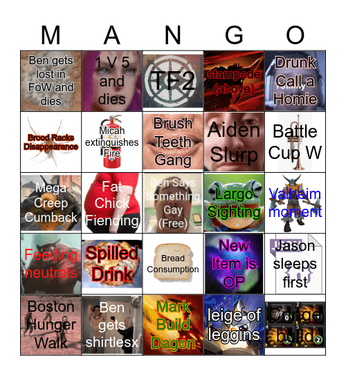 Jason Spring Fever Lan 2k26 Bingo Card