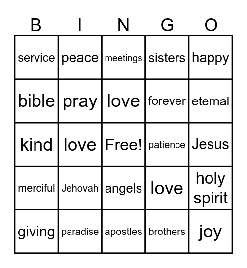 Eternal Happiness! Bingo Card
