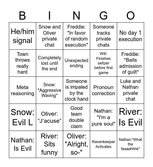 BOTC Bingo Card