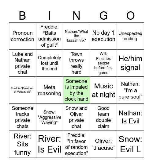 BOTC Bingo Card