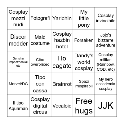 Romix 2026 Bingo Card