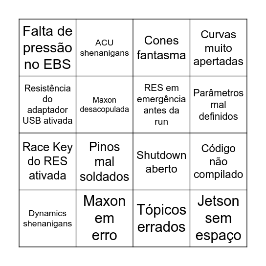 Bingo de AD Bingo Card