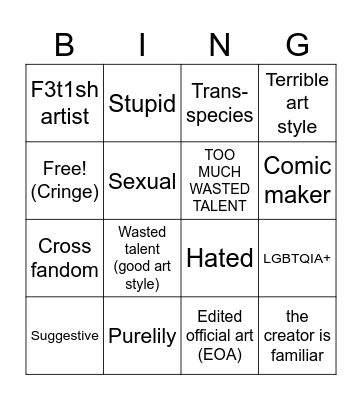 CRK ships bingo Card