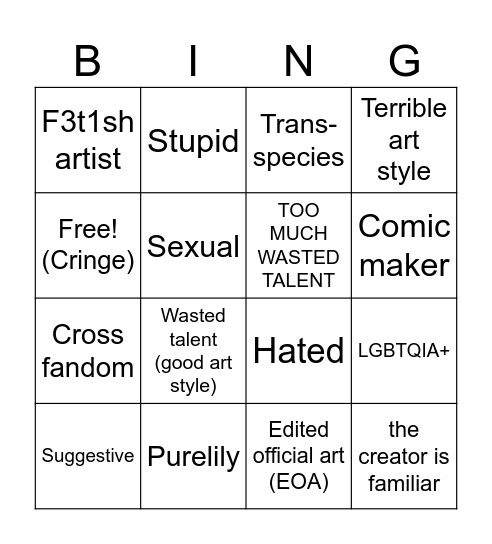 CRK ships bingo Card
