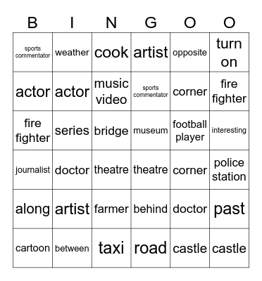 Unit 3 + Unit 4 Bingo Card