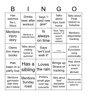 Birthday bingo! Bingo Card
