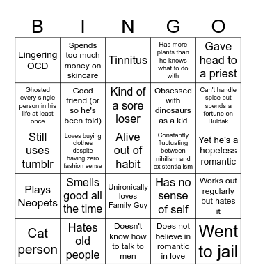 Layner Bingo Card