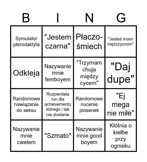Weri Bingo Card