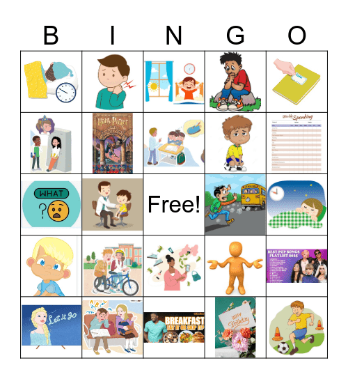 Lesson 2 Be Healthy, Be Happy!  1-(  ) name: _______ Bingo Card