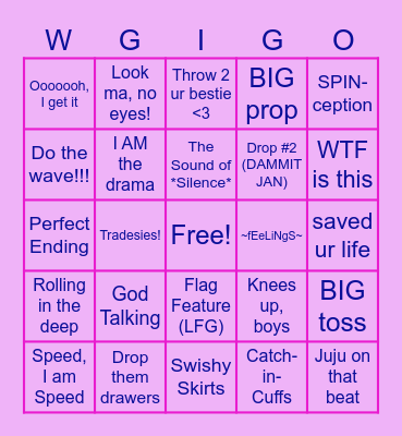 Get in B*tch, We're Going to Dayton Bingo Card