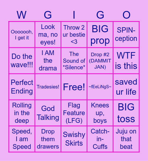 Get in B*tch, We're Going to Dayton Bingo Card