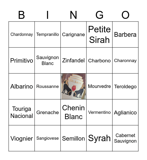 C.G. Di Arie Bingo Card