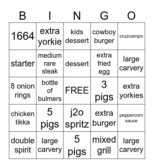Teamwork/Upsell Bingo Card