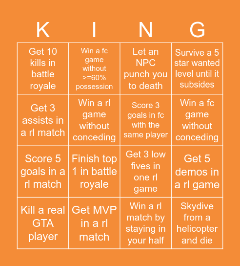 D’Barl vs CT Bingo Card