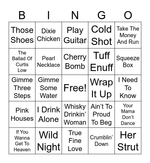 ’’’’’’’ #1’’’’’’’ Bingo Card