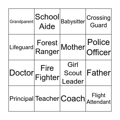 Authority Figure Bingo Card