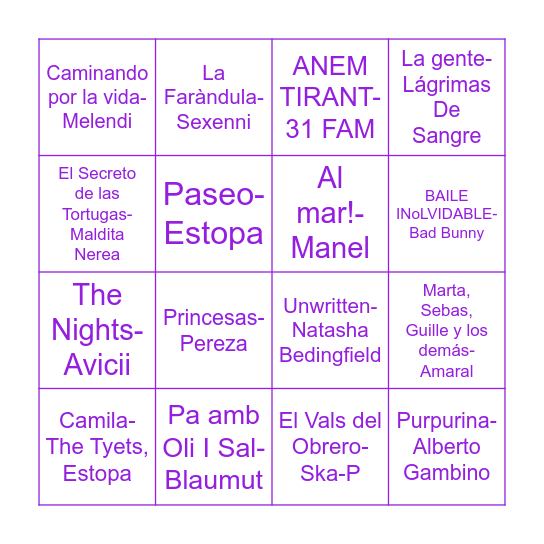 Bingo Acampada jove 2026 Bingo Card