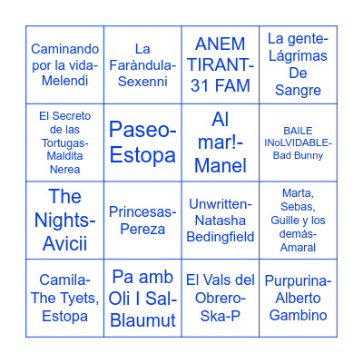 Bingo Acampada jove 2026 Bingo Card
