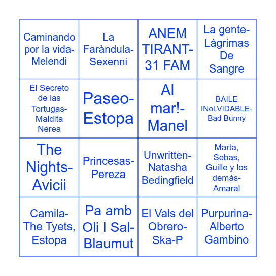 Bingo Acampada jove 2026 Bingo Card