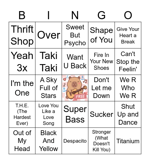 Dabbing Through the Decades (2010s) Bingo Card