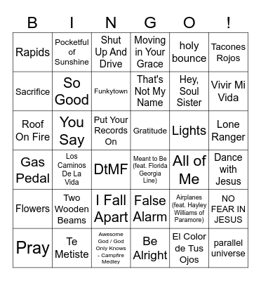 Citlalli's Birthday Bingo Card