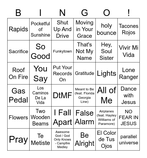 Citlalli's Birthday Bingo Card