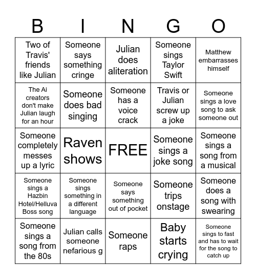 EPIKPOOP Bingo Card