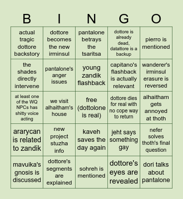 6.6 Archon Quest Bingo Card