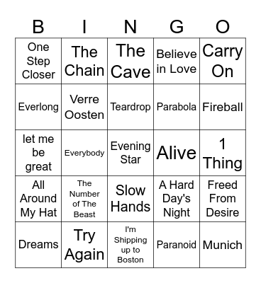 Eddie Eclipse Birthday Bingo Card