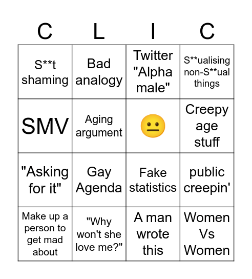 Not how girls work Bingo Card