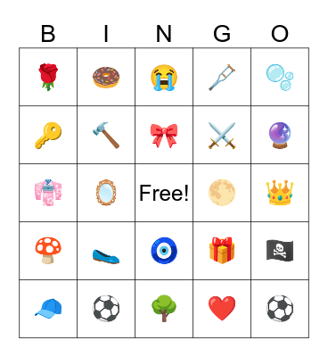 Emoji Bingo 1 Bingo Card
